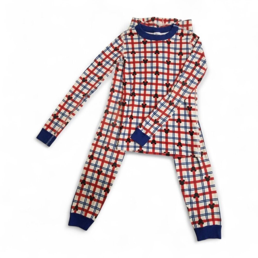 Hanna Andersson Disney Mickey Mouse‎ Long John Pajamas Organic Cotton 10 Kids